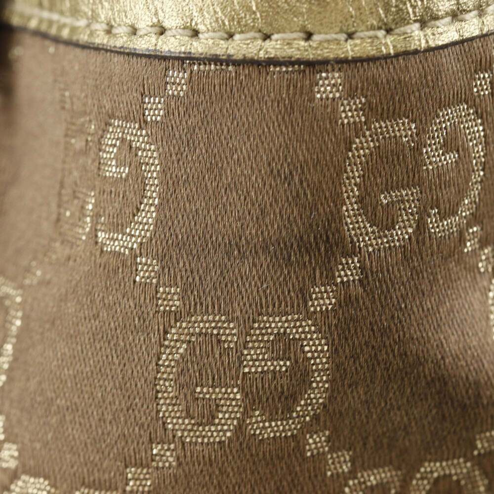 GUCCI Gold Canvas Tote Bag - Picture 11 of 16